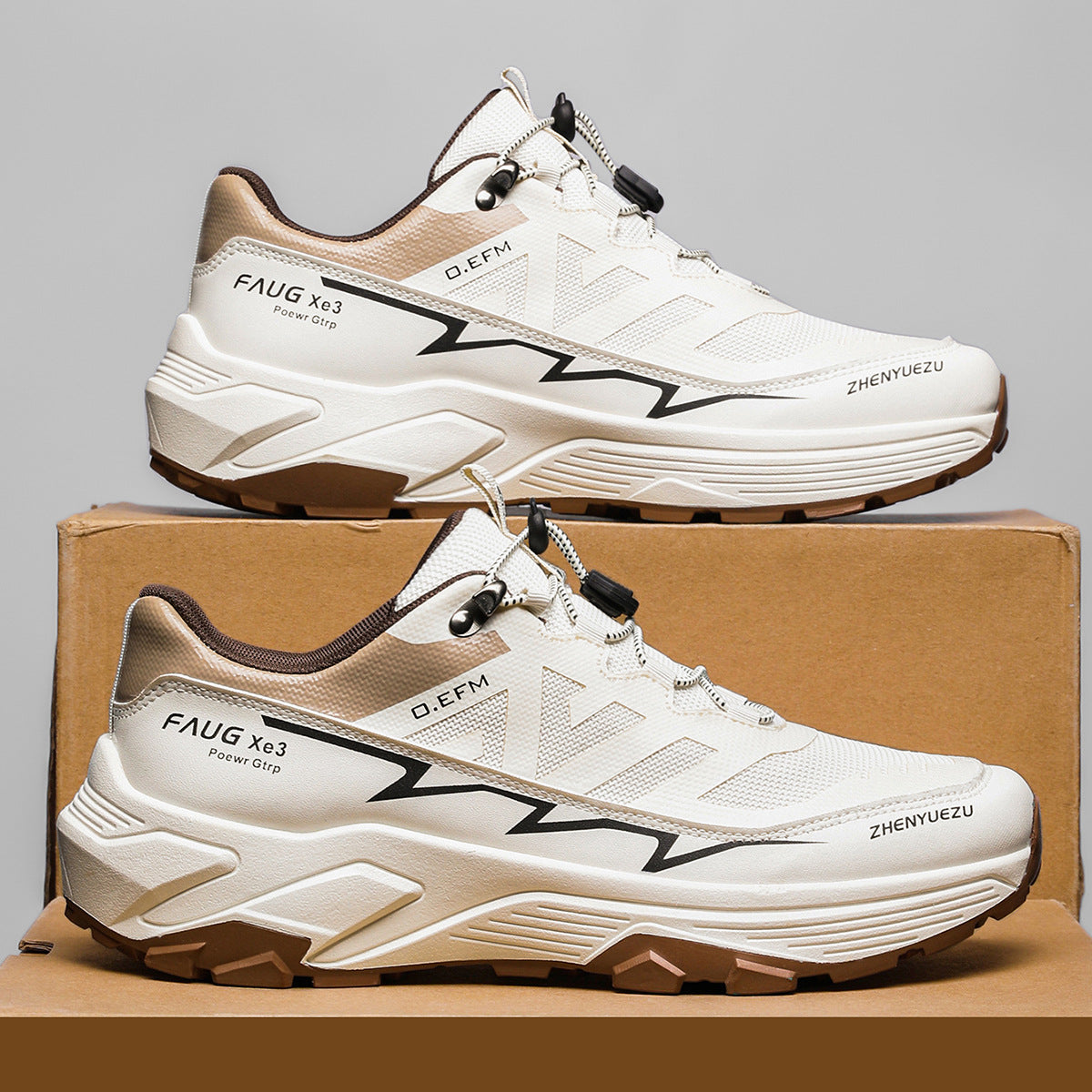 Men Colorblock Sneakers Outdoor Casual Mountaineering Hiking Running Sports Shoes