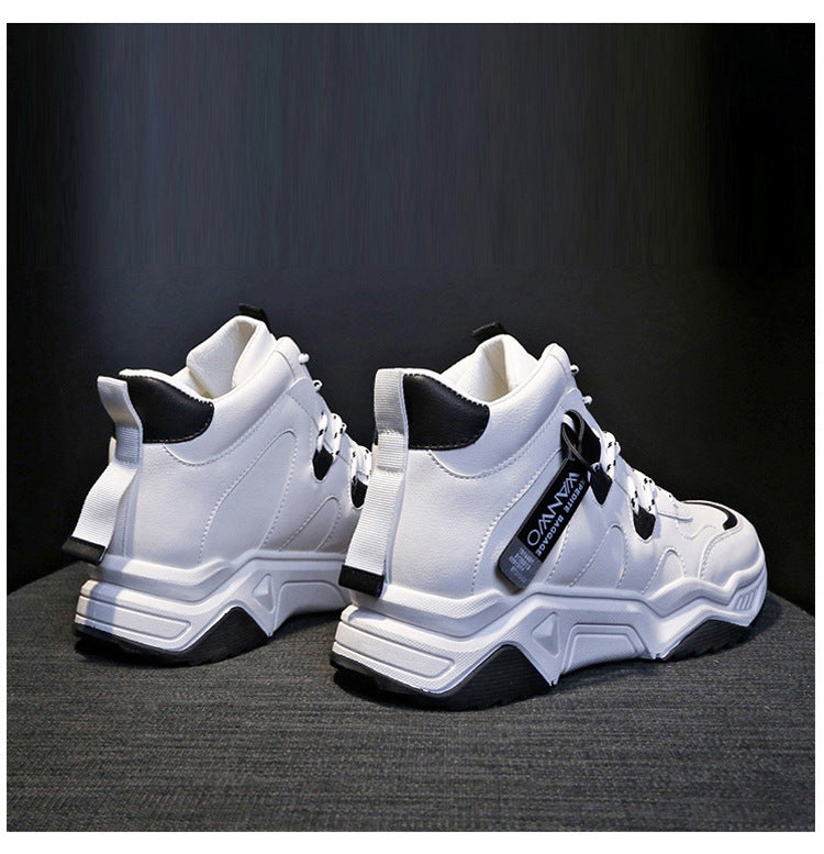 Women’s White High-Top Sneakers – Classic Style with Everyday Comfor
