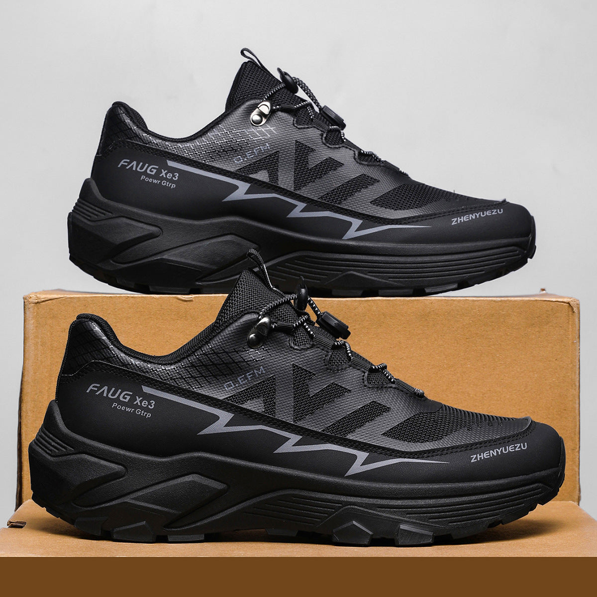 Men Colorblock Sneakers Outdoor Casual Mountaineering Hiking Running Sports Shoes