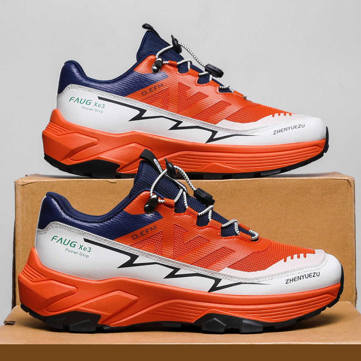 Men Colorblock Sneakers Outdoor Casual Mountaineering Hiking Running Sports Shoes
