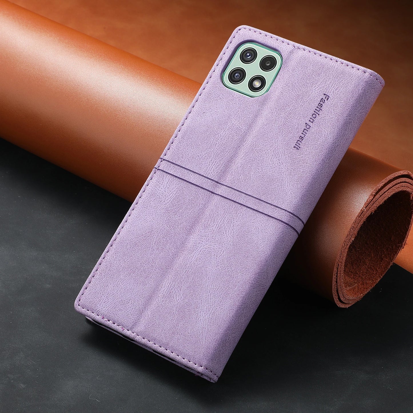 Leather Case for Samsung A15 A25 A35 A55 A05S A14 A34 A54 A24 A04S A13 A23 A33 A53 Flip Wallet Galaxy S24 Ultra S23 FE S22 Plus