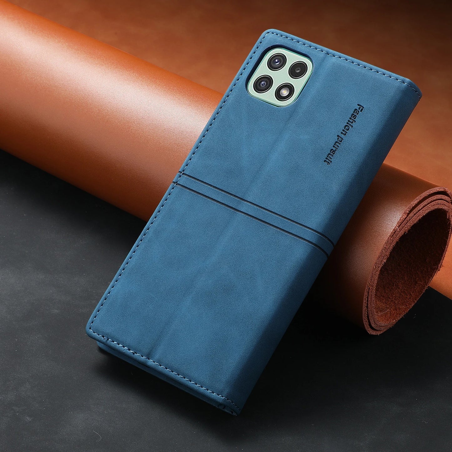 Leather Case for Samsung A15 A25 A35 A55 A05S A14 A34 A54 A24 A04S A13 A23 A33 A53 Flip Wallet Galaxy S24 Ultra S23 FE S22 Plus