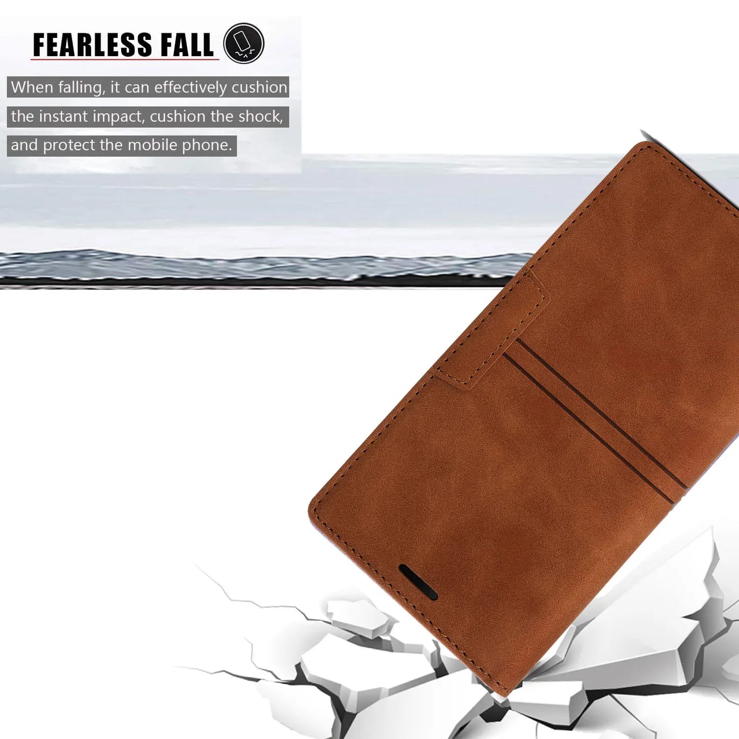 Leather Case for Samsung A15 A25 A35 A55 A05S A14 A34 A54 A24 A04S A13 A23 A33 A53 Flip Wallet Galaxy S24 Ultra S23 FE S22 Plus