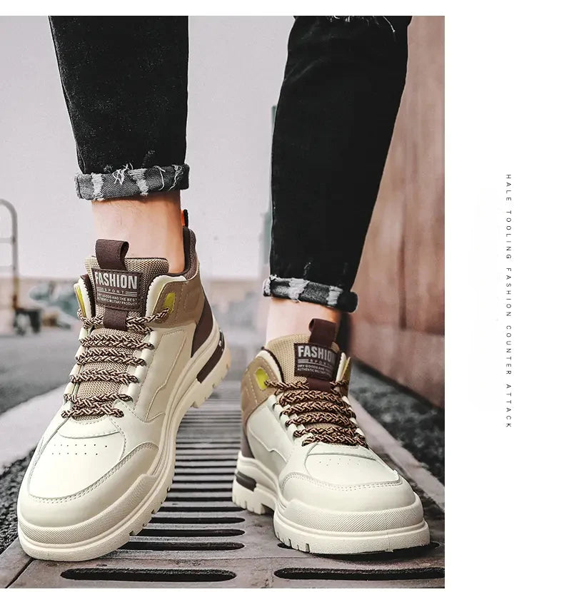 Men’s Casual Vulcanized Sneakers – Soft Sole Walking & Sports Shoes for Outdoor Activities