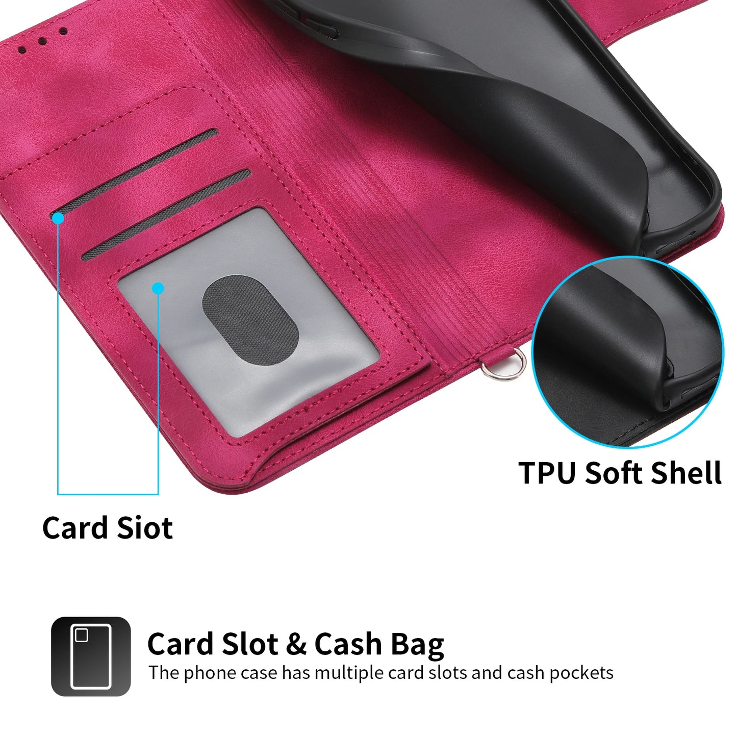 Flip Leather Case with Belt loop for Samsung Galaxy