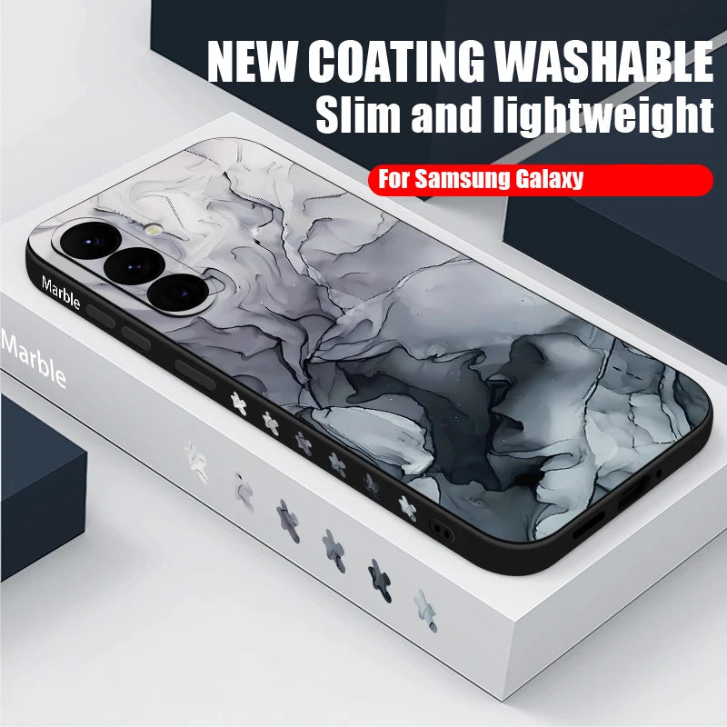 Colorful Marble Case with Laynard For Samsung Galaxy