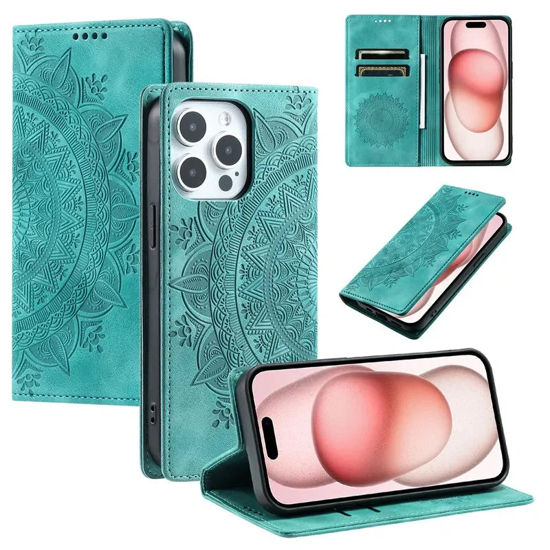 Magnetic Leather Flip Cover for iPhone