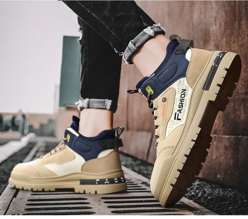 Men’s Casual Vulcanized Sneakers – Soft Sole Walking & Sports Shoes for Outdoor Activities