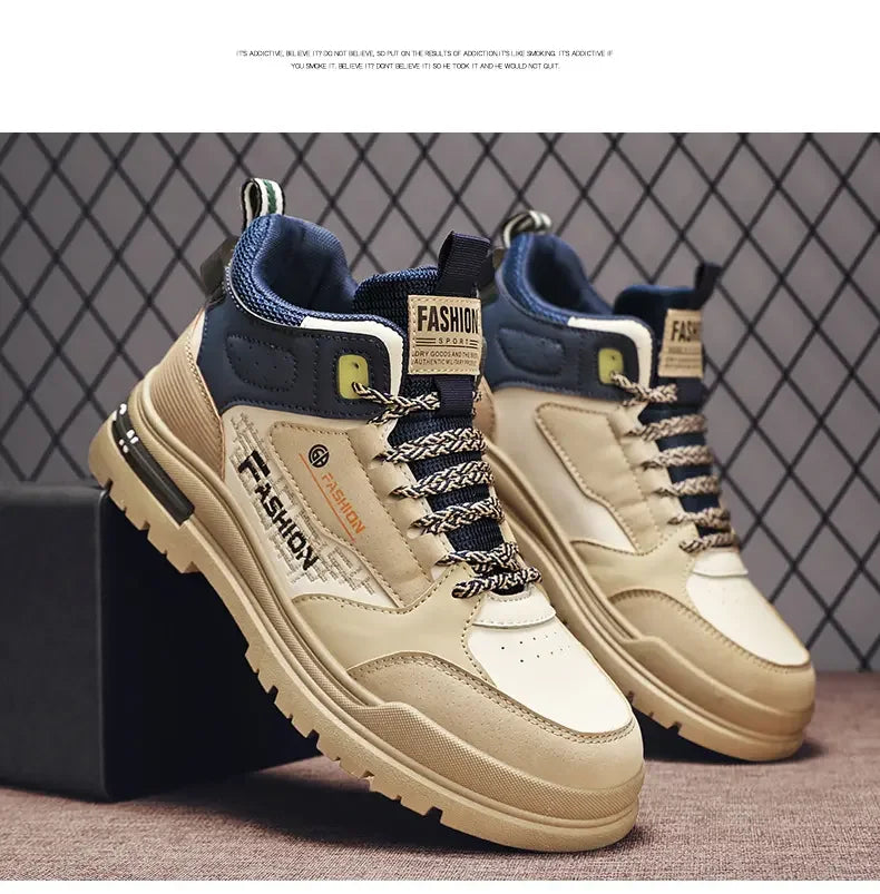 Men’s Casual Vulcanized Sneakers – Soft Sole Walking & Sports Shoes for Outdoor Activities