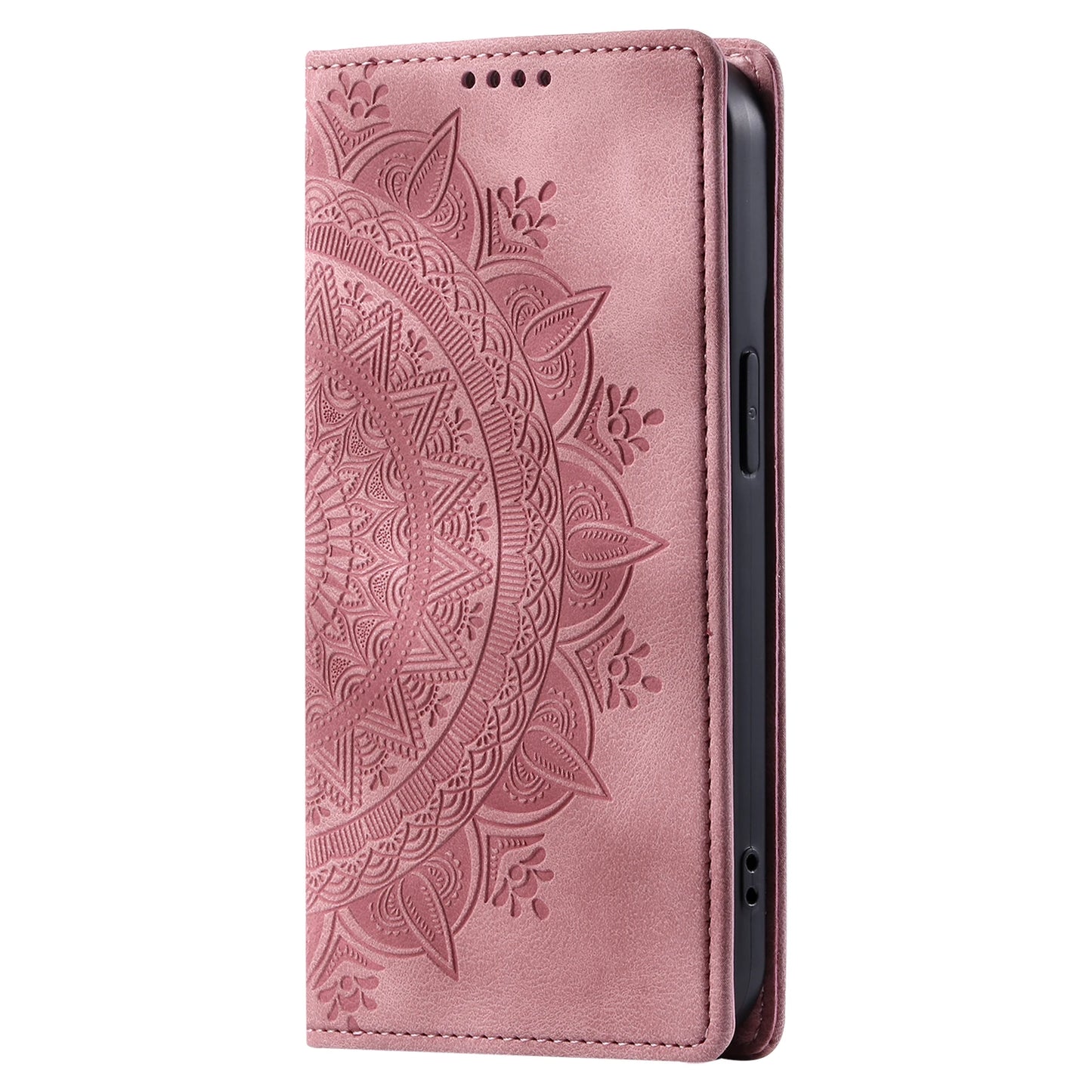 Premium Leather Magnetic Phone Case – Wallet Flip Cover with Card Slots