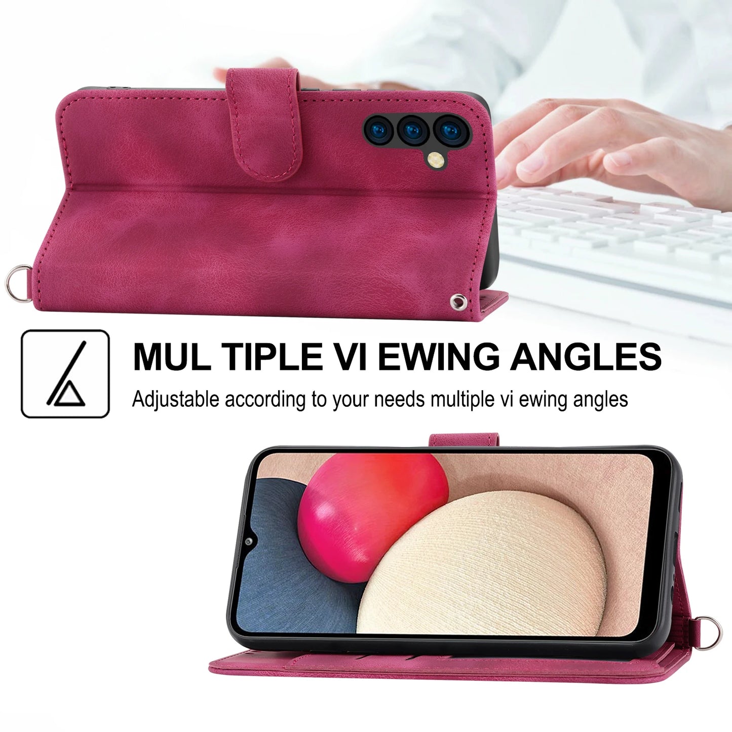 Flip Leather Case with Belt loop for Samsung Galaxy