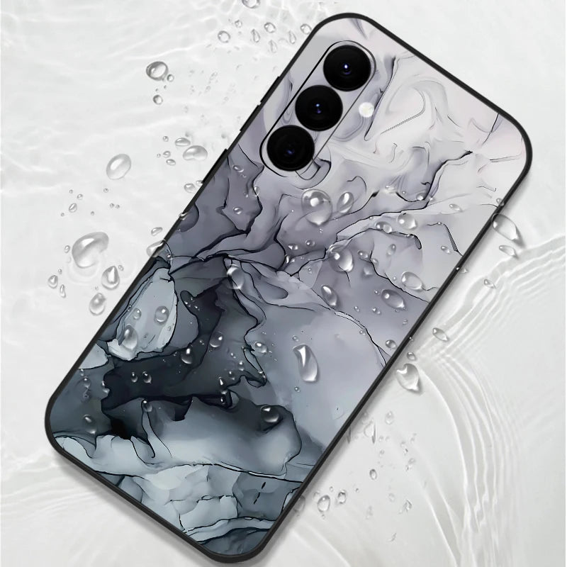 Colorful Marble Case with Laynard For Samsung Galaxy