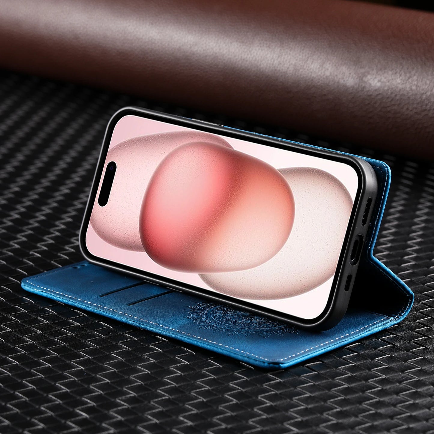 Premium Leather Magnetic Phone Case – Wallet Flip Cover with Card Slots for Samsung Glaxxy