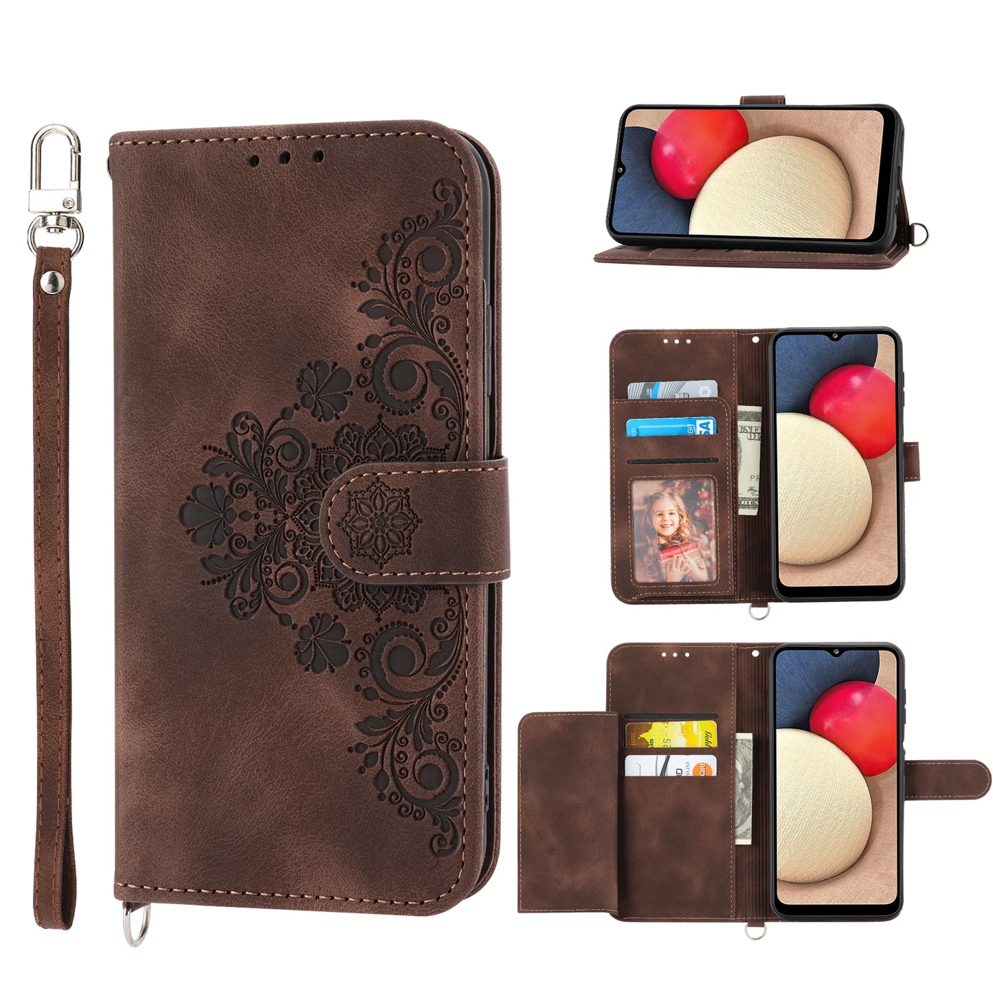 Flip Leather Case with Belt loop for Samsung Galaxy