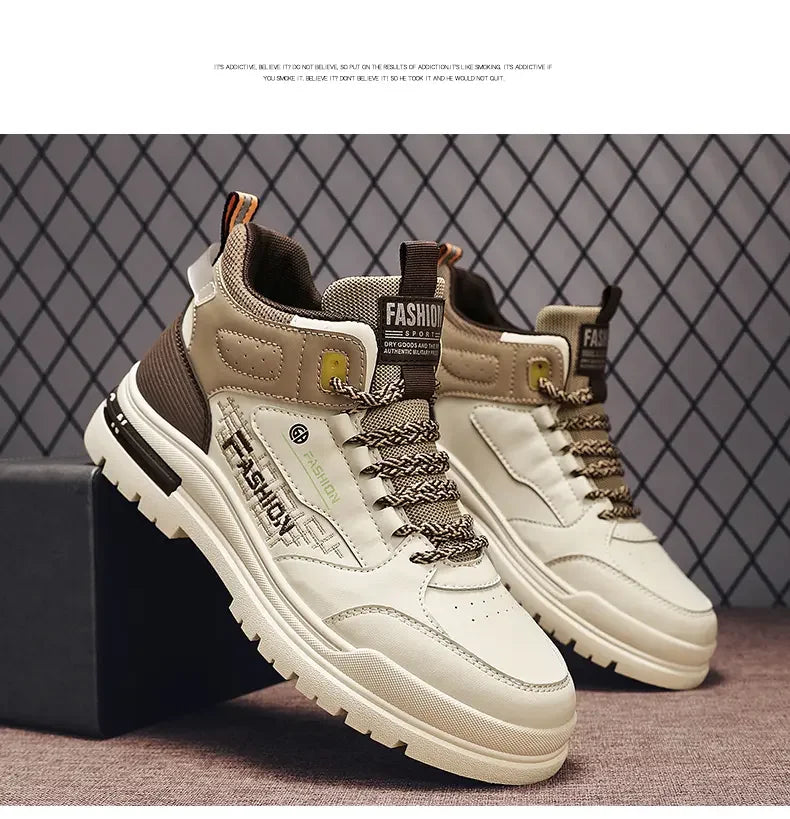Men’s Casual Vulcanized Sneakers – Soft Sole Walking & Sports Shoes for Outdoor Activities