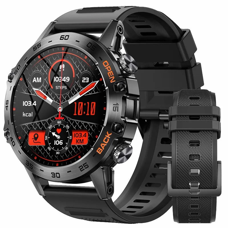 Bluetooth Smartwatch for Men – 1.39” Fitness Sport Tracker, Heart & Health Monitor, iOS/Android