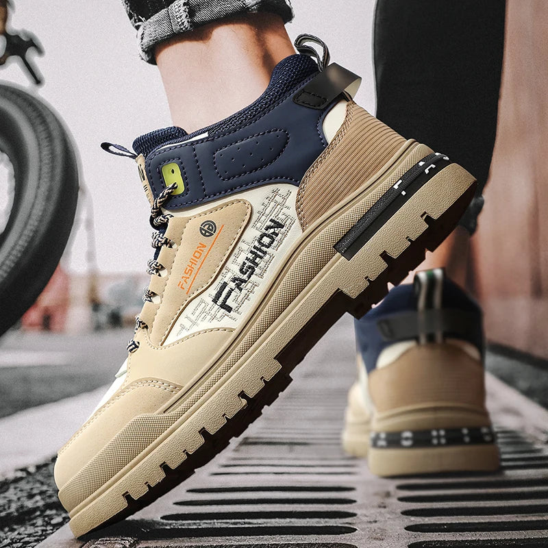 Men’s Casual Vulcanized Sneakers – Soft Sole Walking & Sports Shoes for Outdoor Activities