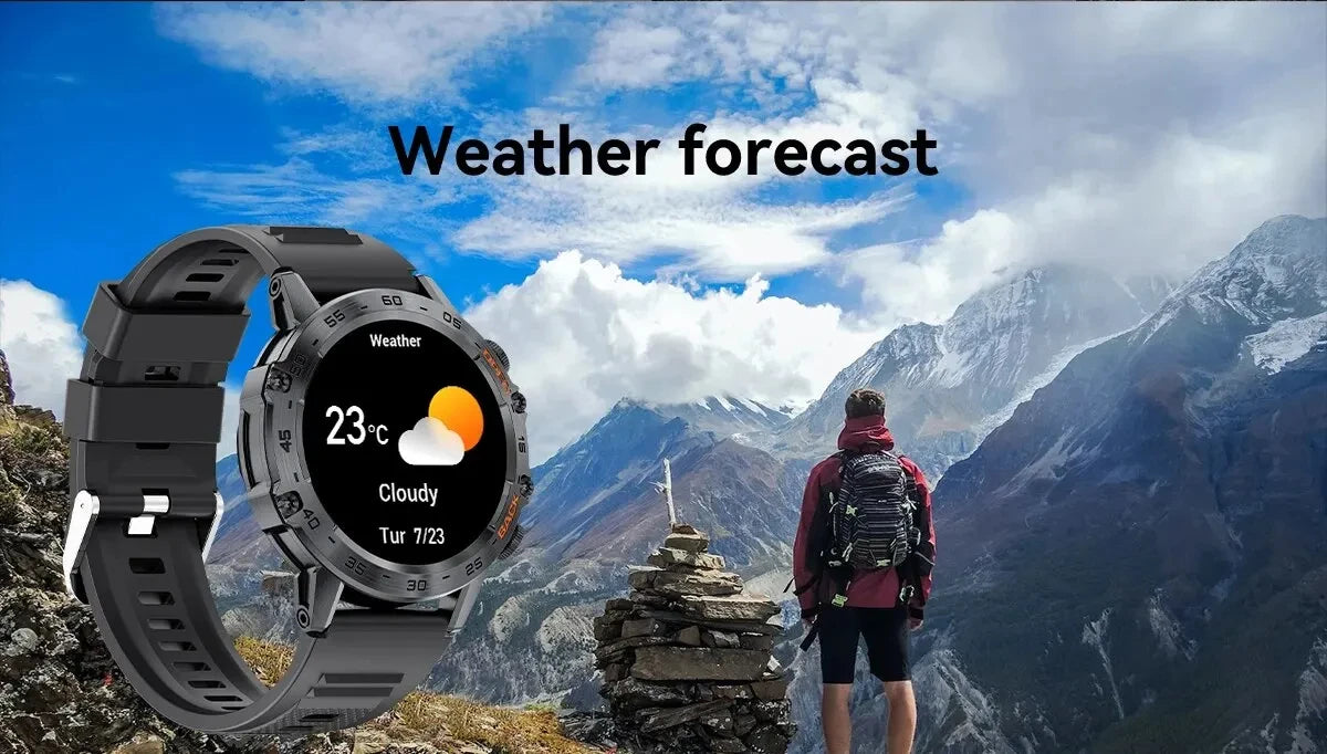 Bluetooth Smartwatch for Men – 1.39” Fitness Sport Tracker, Heart & Health Monitor, iOS/Android