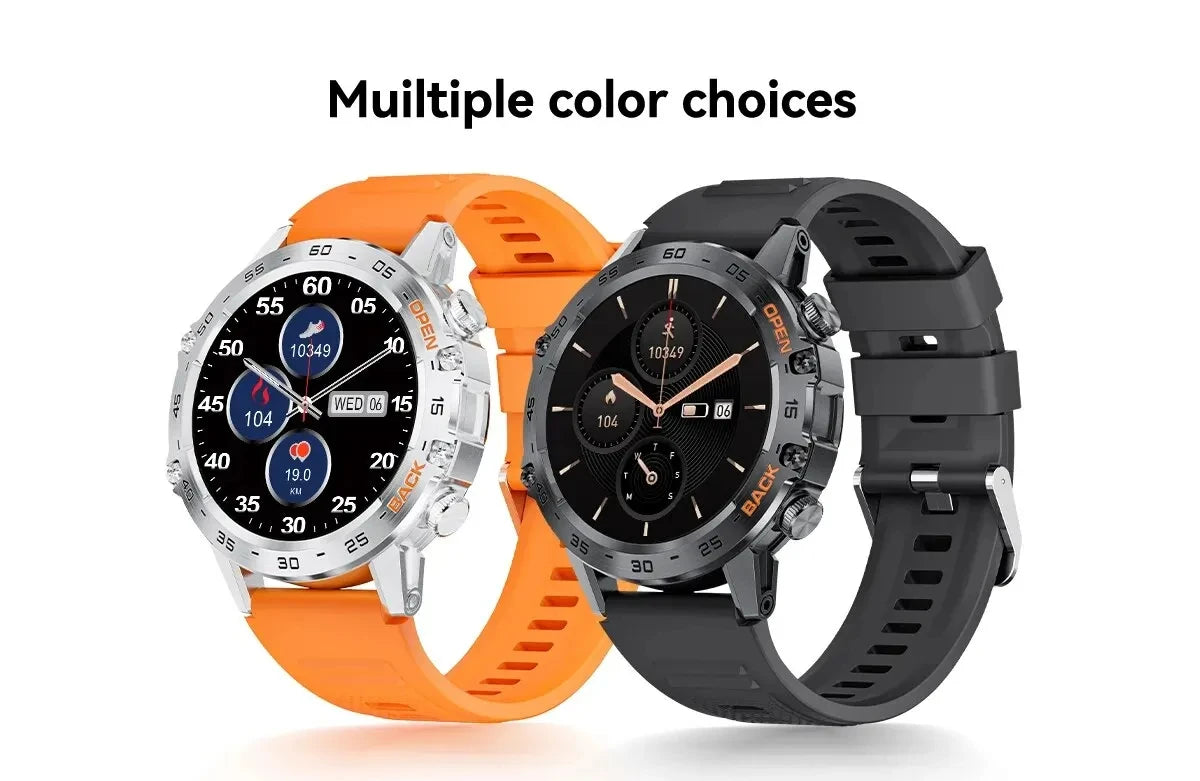 Bluetooth Smartwatch for Men – 1.39” Fitness Sport Tracker, Heart & Health Monitor, iOS/Android