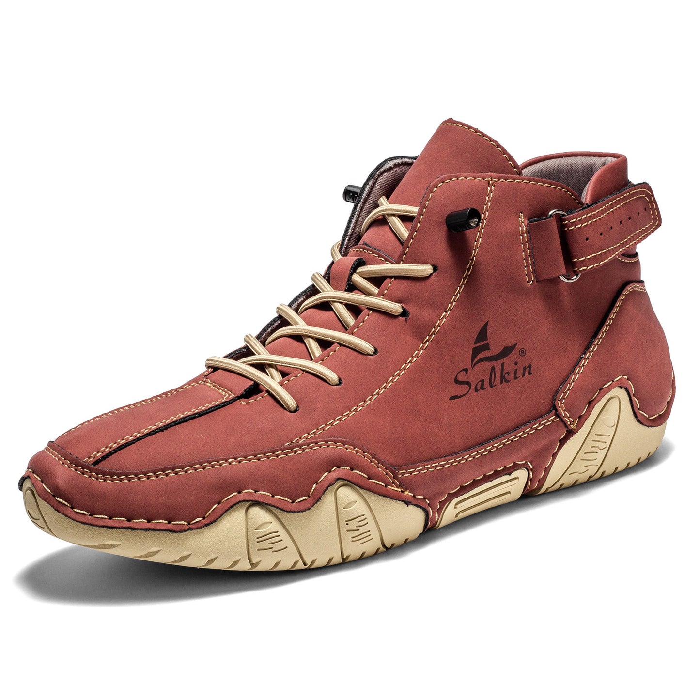 Octopus Men's High-Top Leather Martin Boots
