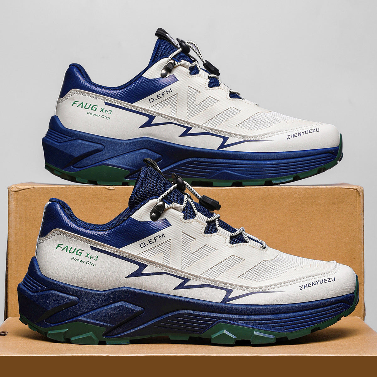 Men Colorblock Sneakers Outdoor Casual Mountaineering Hiking Running Sports Shoes