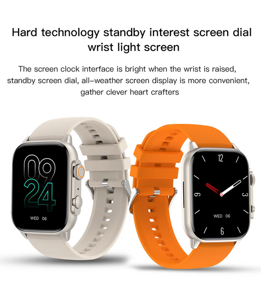 AMOLED Ultra Smartwatch – Series 8 | Always-On Display, Bluetooth Call, NFC, Sport Mode Ready"