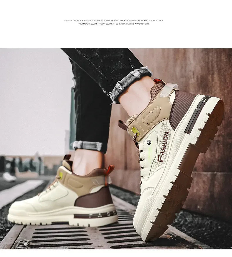 Men’s Casual  Vulcanized Sneakers – Soft Sole Walking & Sports Shoes for Outdoor Activities