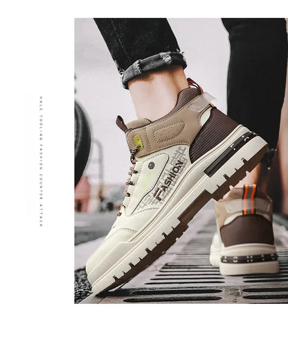 Men’s Casual  Vulcanized Sneakers – Soft Sole Walking & Sports Shoes for Outdoor Activities
