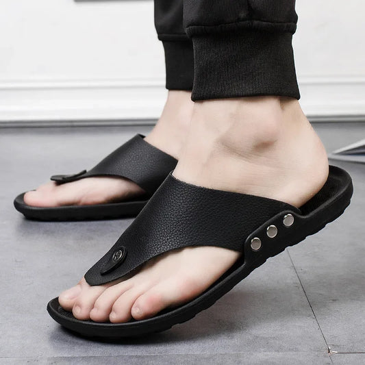 Men’s Casual Flip-Flops – Anti-Slip Comfort Sandals for Beach, Home, and Everyday Wear