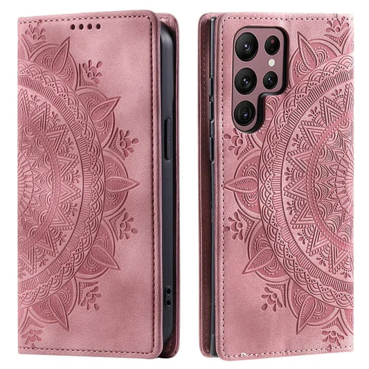 Premium Leather Magnetic Phone Case – Wallet Flip Cover with Card Slots for Samsung Glaxxy