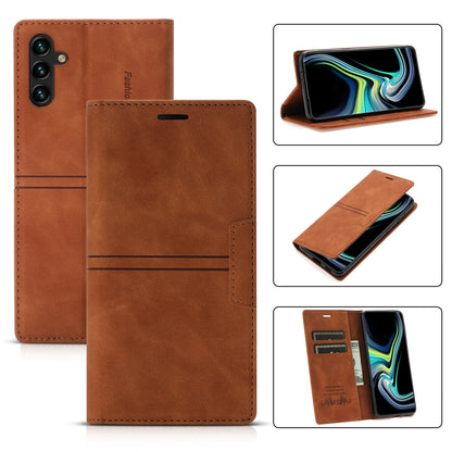 Leather Case for Samsung A15 A25 A35 A55 A05S A14 A34 A54 A24 A04S A13 A23 A33 A53 Flip Wallet Galaxy S24 Ultra S23 FE S22 Plus